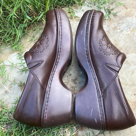 Ariat western slip on clogs mules 9.5 B floral stitching supportive comfort - Picture 5 of 11